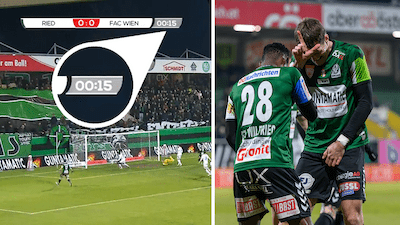 15 Sekunden! SV Ried schockt FAC mit Blitztor