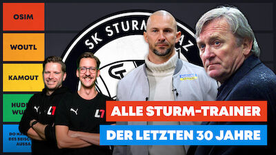 Tier Ranking: Alle Sturm-Graz-Trainer der letzten 30 Jahre