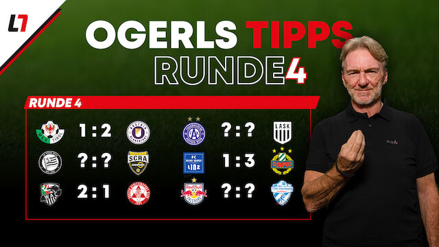 Andy Ogris fordert dich: Wer tippt die 4. Runde richtig?