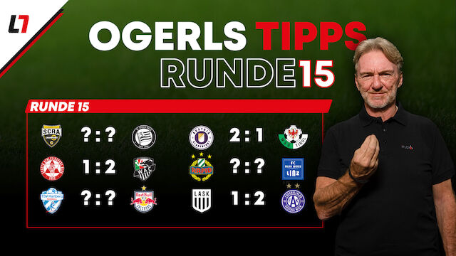 Andy Ogris fordert dich: Wer tippt die 15. Runde richtig?