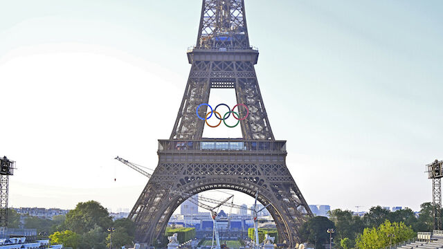 Olympische Ringe verzieren ab sofort den Eiffelturm