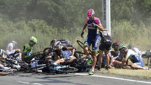 Massensturz bei Dauphiné-Rundfahrt - Etappe abgebrochen