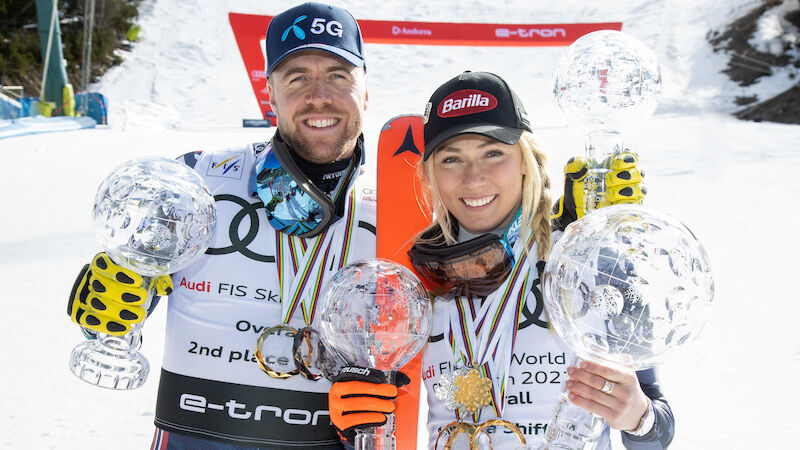 2022/23 gibt sich das Liebespaar Shiffrin und Kilde die Kugel